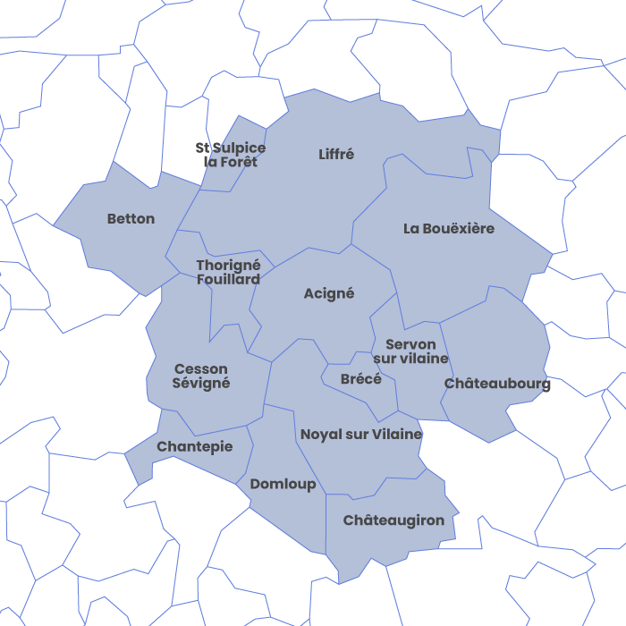 communes desservies